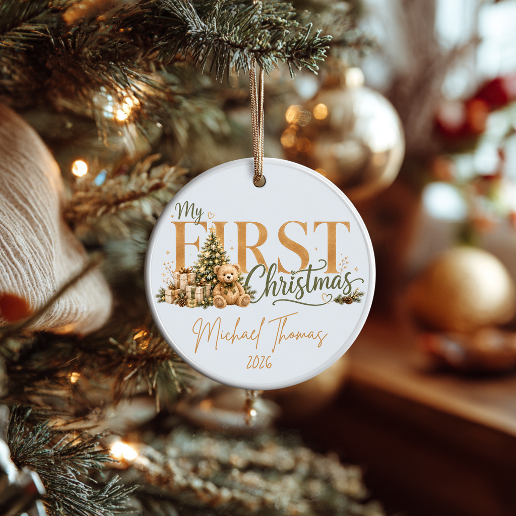 Personalized Baby’s First Christmas Ornament, Christmas Tree Ornaments Keepsake 2026