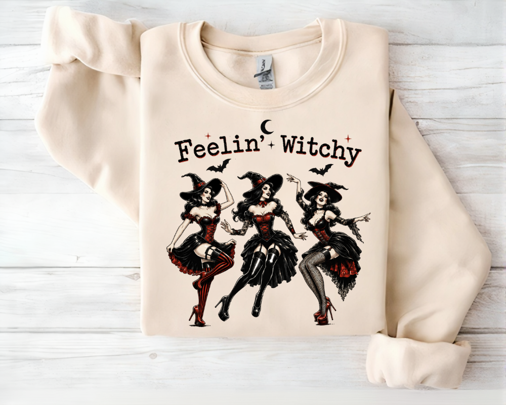 Halloween Witch Sweatshirt, Witch Aesthetic Crewneck, Spooky Season Sweatshirt, Gothic Halloween Sweatshirt for Women