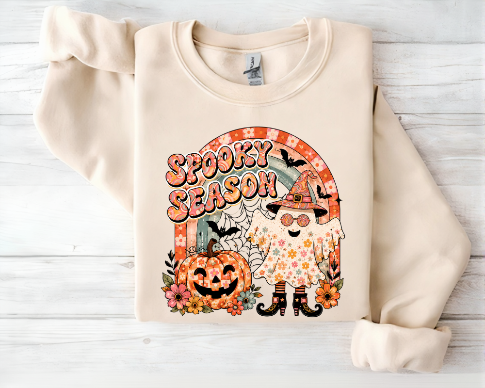 Vintage Spooky Boo Halloween Sweatshirt