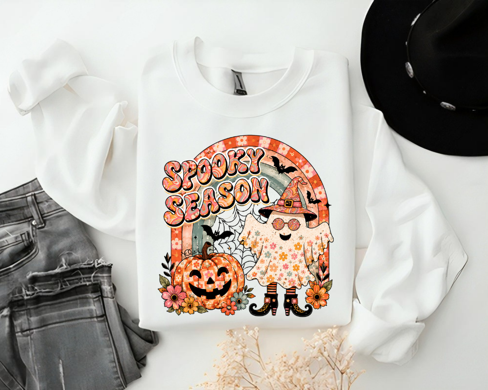 Vintage Spooky Boo Halloween Sweatshirt