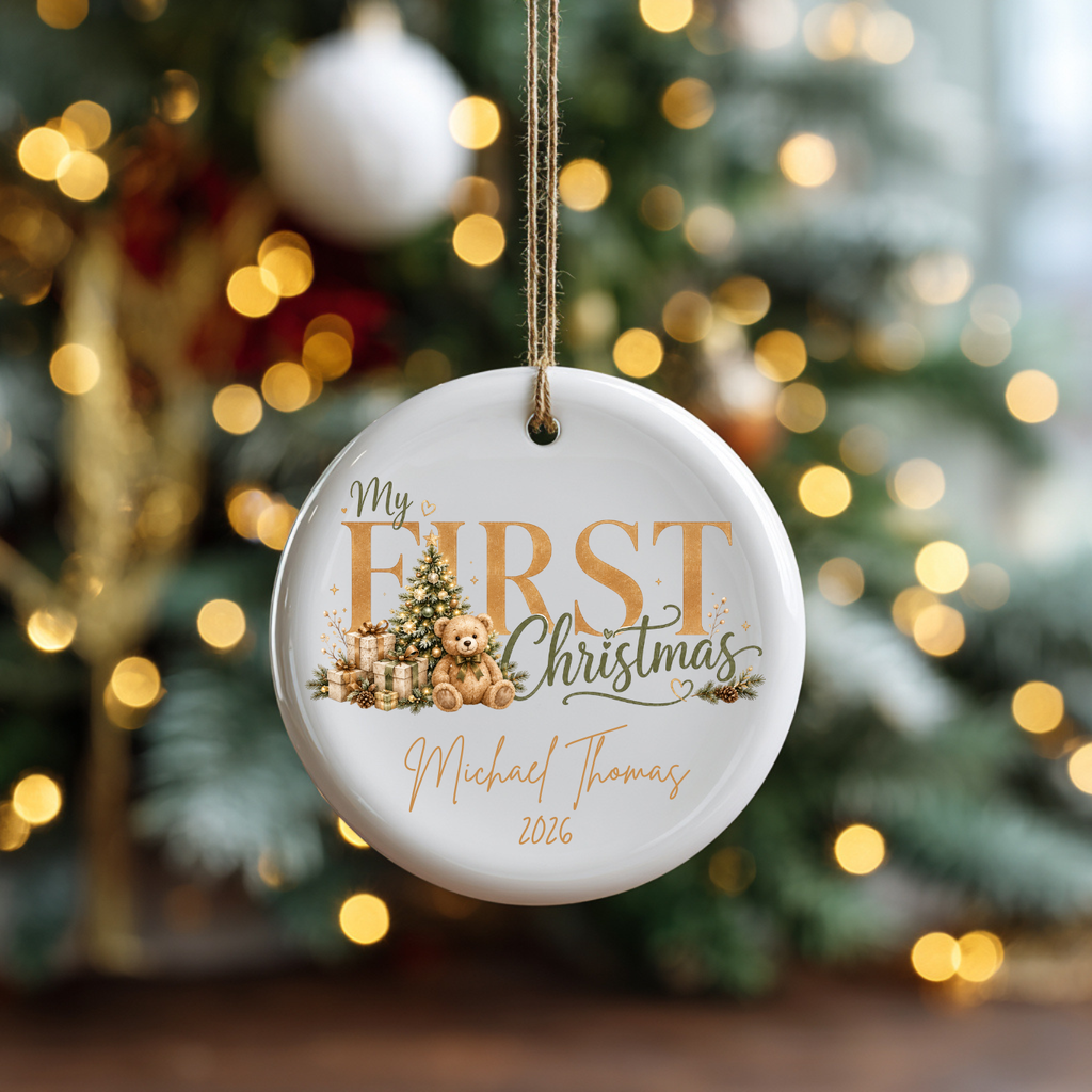Personalized Baby’s First Christmas Ornament, Christmas Tree Ornaments Keepsake 2026