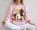 'Tis the Season - Haunted House Ghost Halloween Sweatshirt, Black Cat Shirt, Spooky Season Graphic Crewneck, Dark Halloween Gift