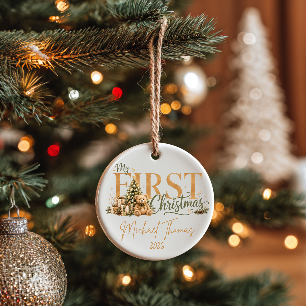Personalized Baby’s First Christmas Ornament, Christmas Tree Ornaments Keepsake 2026