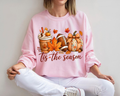 Cozy Autumn Tis the Season Fall Sweatshirt, Pumpkin Spice Football Sweatshirt