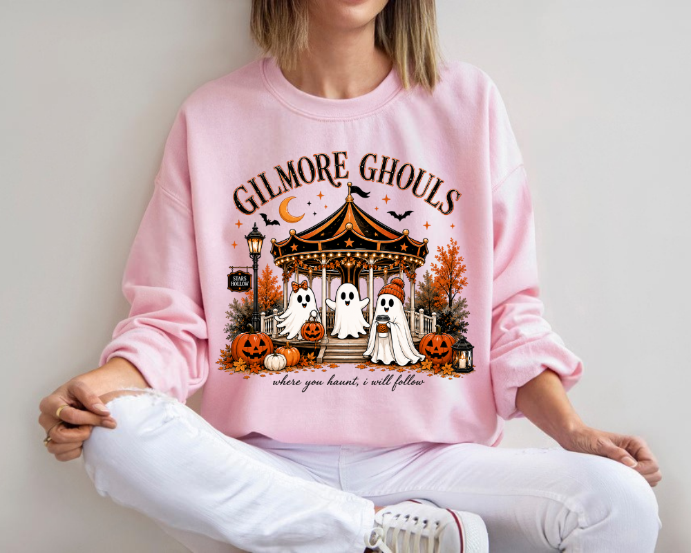 Gilmore Ghouls Sweatshirt, Cozy Ghost Town Hoodie, Fall Autumn Season Crewneck, Gift for Fall Lovers