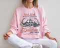 Salem Massachusetts 1693, Vintage Witch House Halloween Sweatshirt, Salem Witch Crewneck, Spooky Season Fall Shirt, Gothic Halloween Gift for Women
