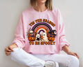 Tis the Season to Be Spooky Halloween Sweatshirt, Cute Ghost and Pumpkin Halloween Sweatshirt