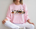 Halloween Coffee Sweatshirt for Women – Life Happens, Coffee Helps Take It Slow, Cozy Pumpkin Spice Ghost Fall Hoodie, Cute Spooky Season Gift