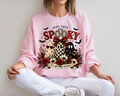 Spooky Season Sweatshirt, Stay Cute Stay Spooky Crewneck, Cute Ghost Halloween Shirt, Coquette Ghost Graphic Sweatshirt, Halloween Gift for Women
