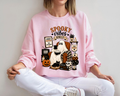 Spooky Vibes Only Halloween Sweatshirt, Cute Ghost Crewneck Sweatshirt, Cozy Fall Hoodie, Halloween Pumpkin Black Cat Sweatshirt, Gift for Women
