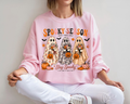 Spooky Season Ghost Sweatshirt, Cute Floral Ghost Halloween Shirt, Coquette Fall Crewneck, Pumpkin Ghost Sweatshirt, Cute Halloween Gift