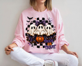 Cute Ghost Halloween Sweatshirt, Trick or Treat Crewneck, Coquette Ghost Sweatshirt, Spooky Season Shirt, Halloween Gift for Women