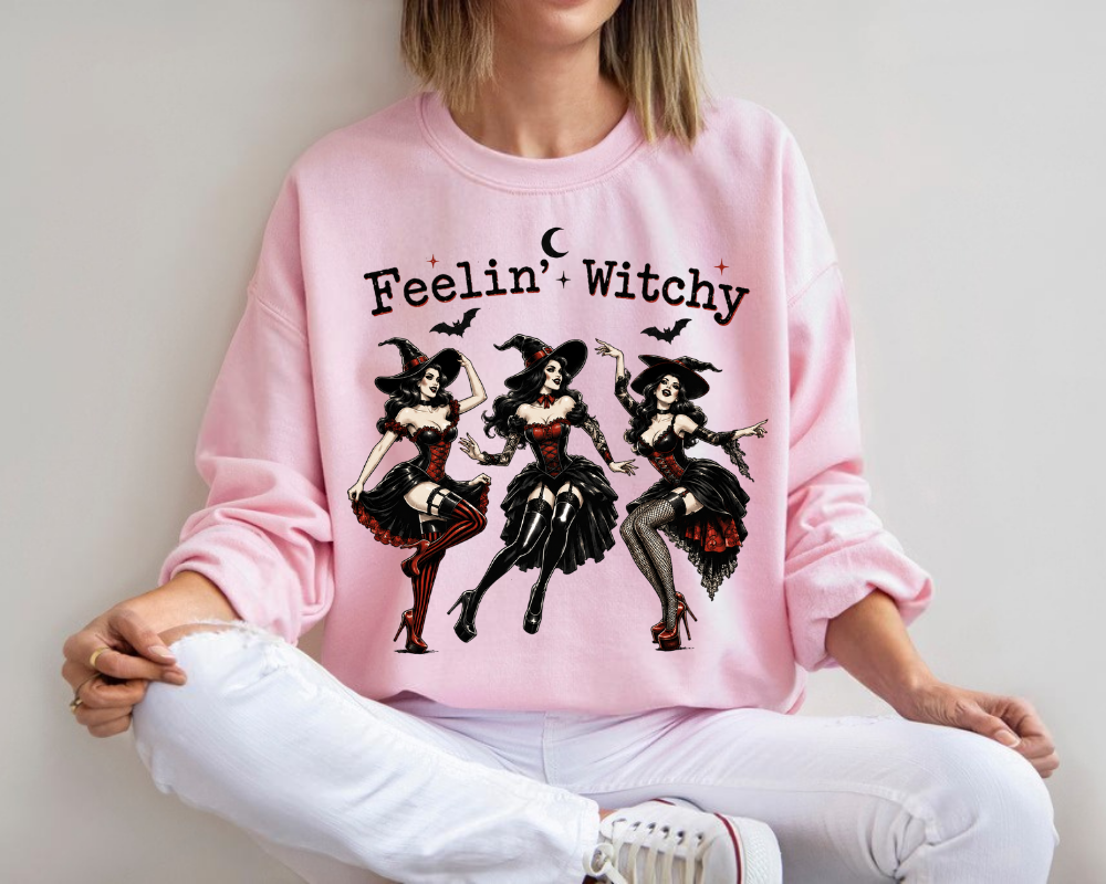 Halloween Witch Sweatshirt, Witch Aesthetic Crewneck, Spooky Season Sweatshirt, Gothic Halloween Sweatshirt for Women