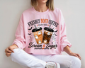 Freshly Boo'd Coffee Halloween Sweatshirt, Ghost Coffee Shirt, Spooky Season Crewneck, Coffee Lover Gift for Women