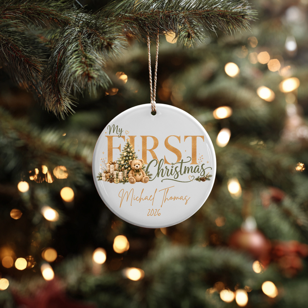 Personalized Baby’s First Christmas Ornament, Christmas Tree Ornaments Keepsake 2026
